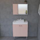 Conjunto Gabinete E Armário Dia A Dia Funcional 60cm Para Sob