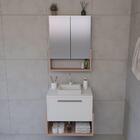 Conjunto Gabinete E Armário Inspira Design 60cm Salmão