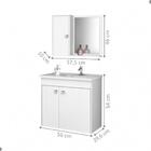 Conjunto Gabinete E Espelheira Colmar Branco