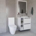 Conjunto Gabinete E Espelhiera Plena Compact 100cm Branco