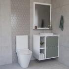 Conjunto Gabinete E Espelhiera Plena Compact 80cm Verde