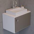 Conjunto Gabinete E Espelho Suspenso Meu Canto 60 - Modelo 2