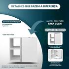 Conjunto Gabinete Para Banheiro Branco 55cm Sem Cuba Harpia