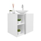 Conjunto Gabinete Para Banheiro Branco Com Cuba Harpia