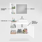 Conjunto Gabinete Para Banheiro Com Cuba De Sobrepor E Espelh