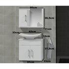 Conjunto Gabinete Para Banheiro Com Cuba E Espelheira Bali  B