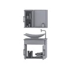 Conjunto Gabinete Para Banheiro Com Cuba E Espelheira Bali  C