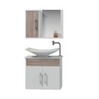 Conjunto Gabinete Para Banheiro Com Cuba E Espelheira Bali  C