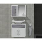 Conjunto Gabinete Para Banheiro Com Cuba E Espelheira Bali  R