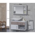 Conjunto Gabinete Para Banheiro Com Cuba E Espelheira New Sti