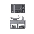 Conjunto Gabinete Para Banheiro Com Cuba E Espelheira New Sti