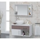 Conjunto Gabinete Para Banheiro Com Cuba E Espelheira Stilo