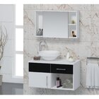 Conjunto Gabinete Para Banheiro Com Cuba E Espelheira Stilo