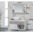 Conjunto Gabinete Para Banheiro Com Cuba E Espelheira Stilo