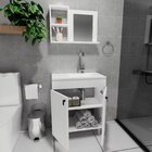 Conjunto Gabinete Para Banheiro Com Cuba Espelheira Sevilha B