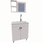 Conjunto Gabinete Para Banheiro Com Cuba Espelheira Sevilha B