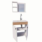 Conjunto Gabinete Para Banheiro Com Cuba Espelheira Sevilha M