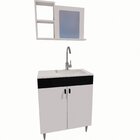 Conjunto Gabinete Para Banheiro Com Cuba Espelheira Sevilha P