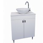 Conjunto Gabinete Para Banheiro Com Cuba Sevilha Branco