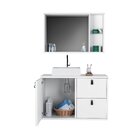 Conjunto Gabinete Para Banheiro Com Cuba Sobrepor E Espelheir