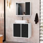 Conjunto Gabinete Para Banheiro Com Cuba Sobrepor, Tampo De V