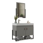 Conjunto Gabinete Para Banheiro Com Espelheira Opera 60 Cimen