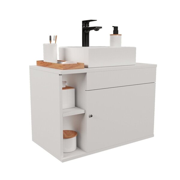 Conjunto Gabinete Para Banheiro Completo Com Cuba Itália Bran