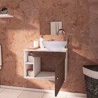 Conjunto Gabinete Para Banheiro Completo Com Cuba Itália Marr