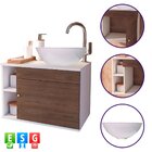 Conjunto Gabinete Para Banheiro Completo Com Cuba Itália Marr