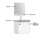 Conjunto Gabinete Para Banheiro Suspenso Com Cuba E Espelheir