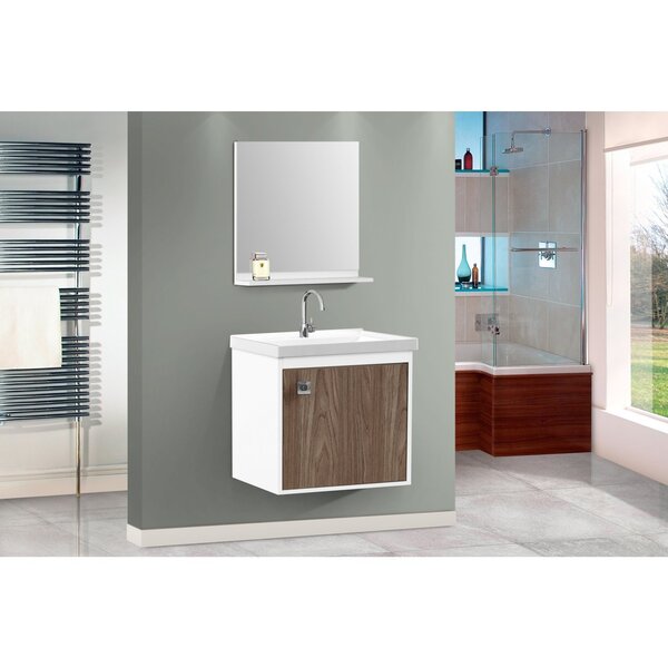 Conjunto Gabinete Para Banheiro Suspenso Com Cuba E Espelheir