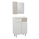 Conjunto Gabinete Para Banheiro Vittoria 60cm