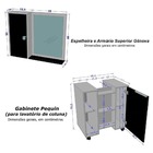 Conjunto Gabinete Para Pia De Coluna Pequin Com Espelheira Ge