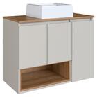 Conjunto Gabinete Suspenso 80 Cm Com Cuba Bl9220 Faem
