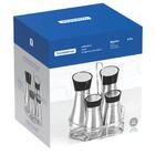 Conjunto Galheteiro Tramontina Em Vidro E Aço Inox Com Suport