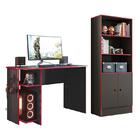 Conjunto Gamer Armário 2 Portas E Mesa Para Computador 3875 -