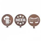 Conjunto Ganchos Cervejas - Preto