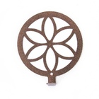 Conjunto Ganchos Flores - Marrom