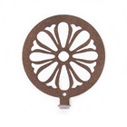 Conjunto Ganchos Flores - Marrom