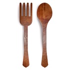 Conjunto Garfo Colher Decorativos Para Parede Sem Verniz 70cm
