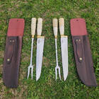 Conjunto Garfo E Faca Para Churrasco 10" Aço Cirúrgico Inox 4