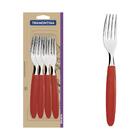 Conjunto Garfos De Mesa 12 Pc Ipanema Vermelho Laminas De Aco