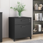 Conjunto Gaveteiro E Balcão Bucky Preto