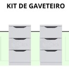 Conjunto Gaveteiro Separador De Brinquedos Multiuso