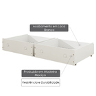 Conjunto Gavetões Para Beliche Exclusive Branco Laca - Casate