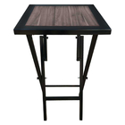 Conjunto Gourmet Mesa Bistro Industrial Dobrável 50x50cm Mdf