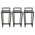 Conjunto Gourmet Mesa Bistro Industrial Dobrável 50x50cm Mdf