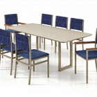 Conjunto Gourmet Náutica 8 Cadeiras Elegance Solare-azul