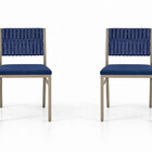 Conjunto Gourmet Náutica 8 Cadeiras Elegance Solare-azul