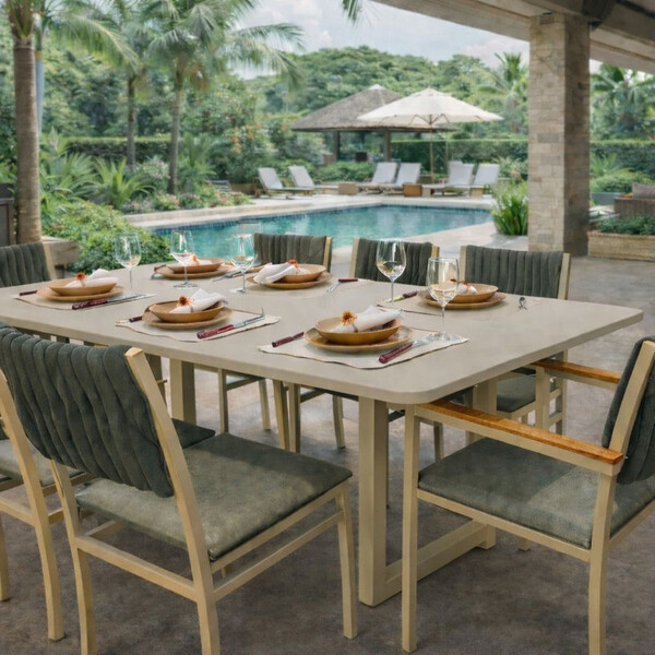 Conjunto Gourmet Náutica 8 Cadeiras Elegance Solare-verde Of